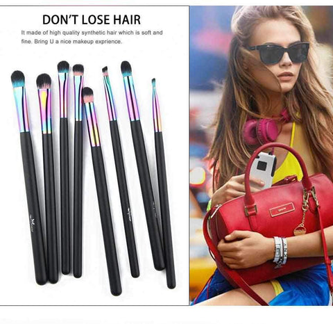 Image of Rainbow Makeup Brushes Set