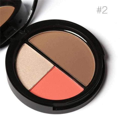 Image of 3 Colors Bronzers & Highlighters Powder