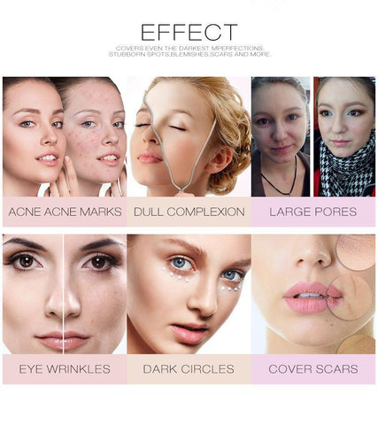 Image of 6 Colors Full Cover Concealer Cream