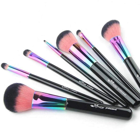 Image of Rainbow Makeup Brushes Set