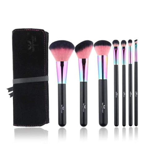 Image of Rainbow Makeup Brushes Set