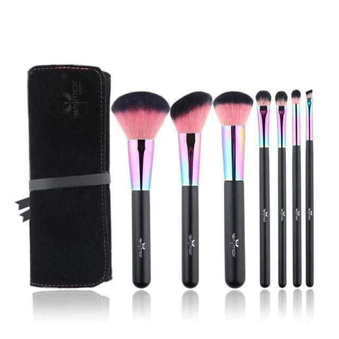 Image of Rainbow Makeup Brushes Set