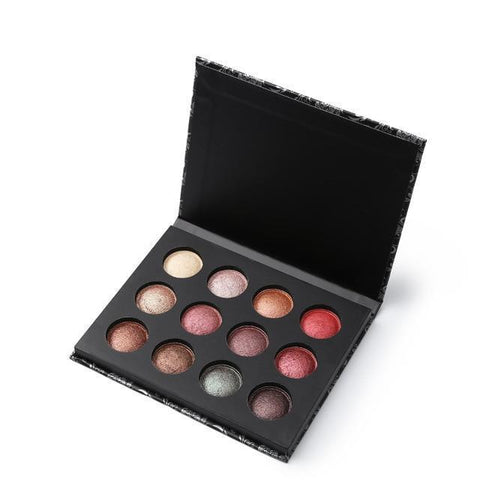 Image of 12 Colors Metallic Eyeshadow Palette