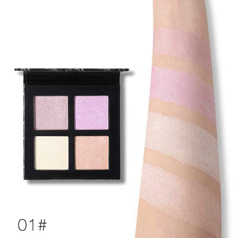 Image of 4 Colors Highlighter Palette