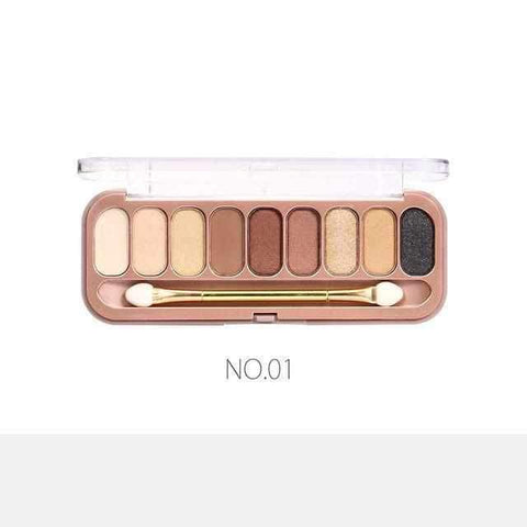 Image of 9 Colors Palette Eyeshadow With Brush