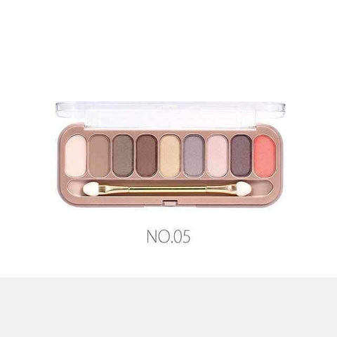 Image of 9 Colors Palette Eyeshadow With Brush