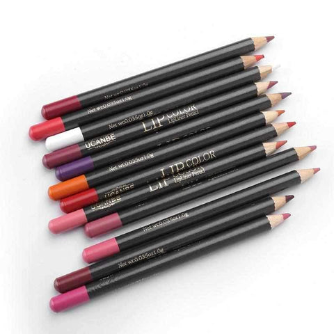 Image of 12 Colors - New Lip Liner Pencil Set
