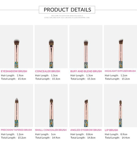 Image of 8pcs Bamboo Make Up Brush Set