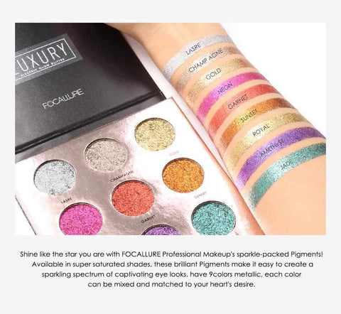 Image of LUXURY 9 Colors Eyeshadow Palette