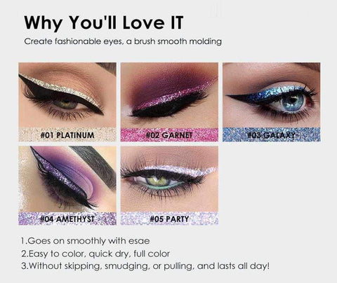 Image of 5 Colors Glitter Eyeliner