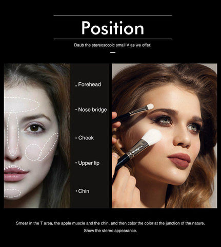 Image of 4 Colors Face Matte Bronzer Makeup