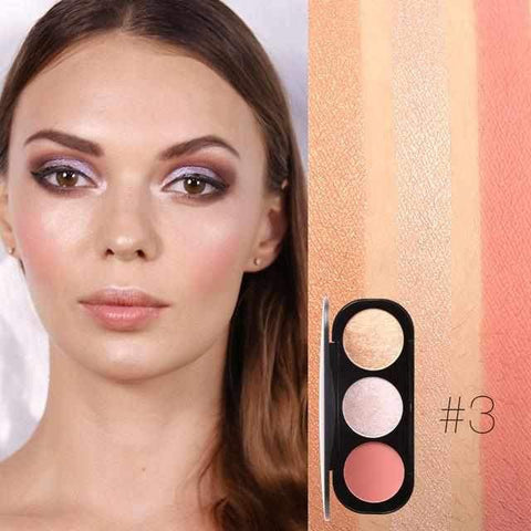 Image of New 3 Colors - Blush&Highlighter Palette