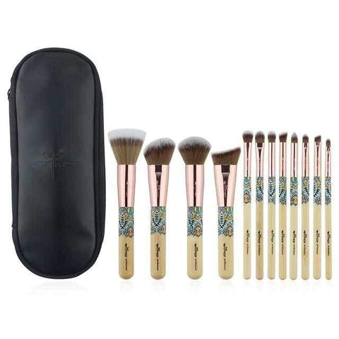 Image of 12pcs Set Bamboo Make Up Brush