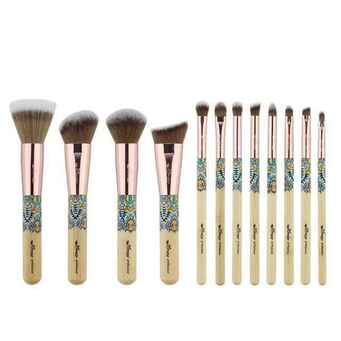 Image of 12pcs Set Bamboo Make Up Brush