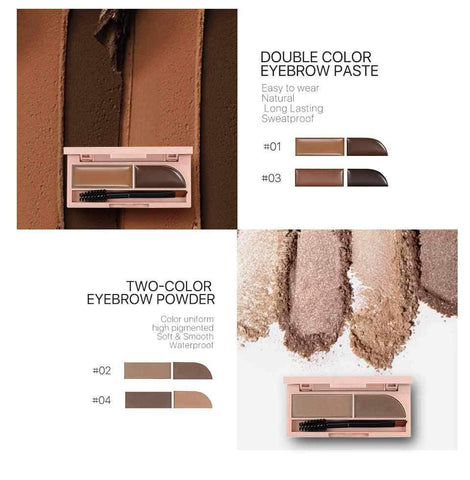 Image of 2 in 1 Brown Eye Brow Gel Lasting