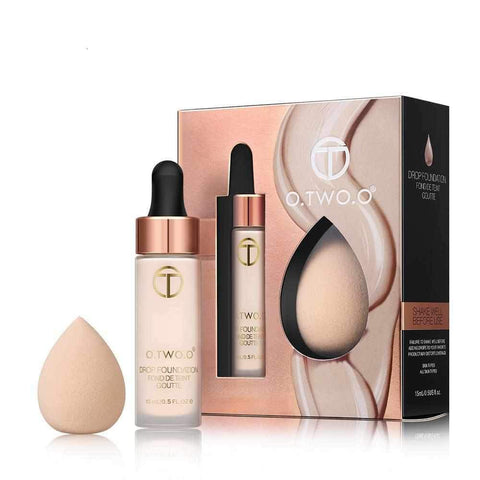 Image of 2 Colors Premium Quality Matte Foundation With Sponge