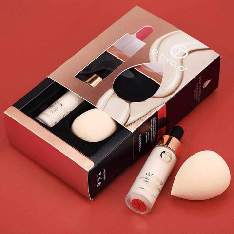 Image of 2 Colors Premium Quality Matte Foundation With Sponge