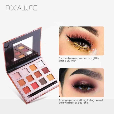 Image of SUNSET/BURNING Eyeshadow Palette 12 Colors