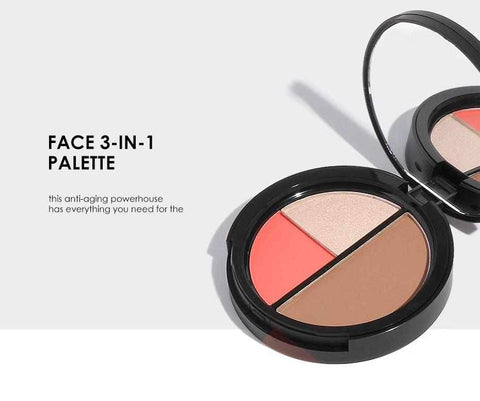 Image of 3 Colors Bronzers & Highlighters Powder