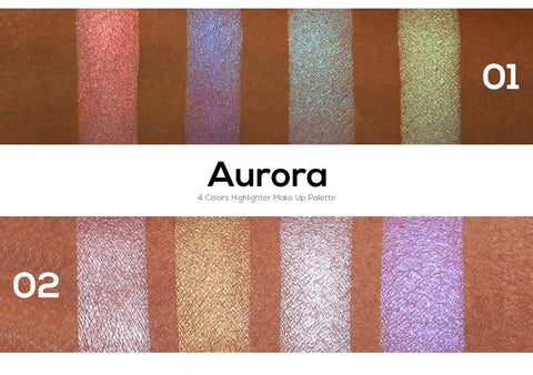 Image of 4 Colors - Triangle Glitter Eyeshadow Palette