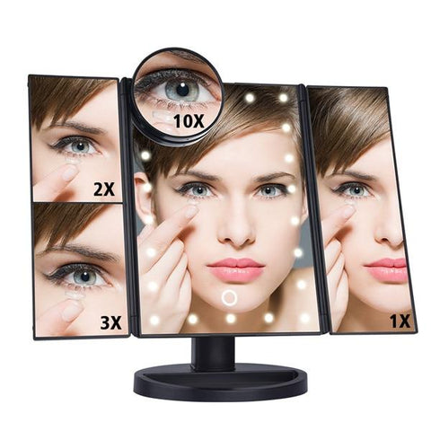 Image of LED Touch Screen Makeup Mirror + GIFT