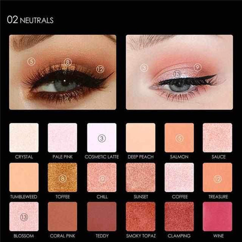 Image of FAVORS 18 Colors Glitter Eyeshadow