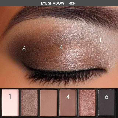 Image of 6 Colors Eyeshadow Smokey