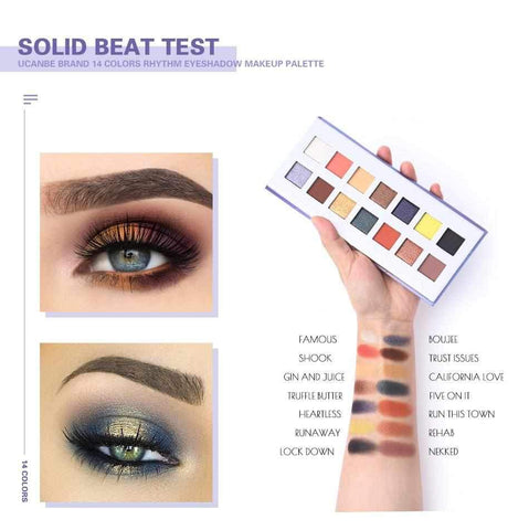 Image of Rhythm Eyeshadow Palette 14 Colors