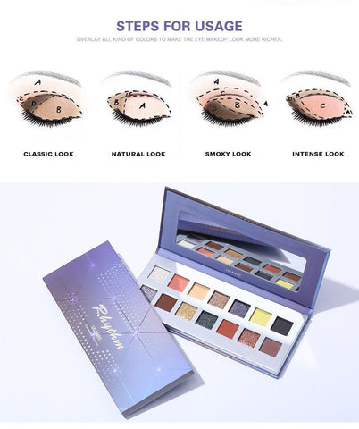 Image of Rhythm Eyeshadow Palette 14 Colors