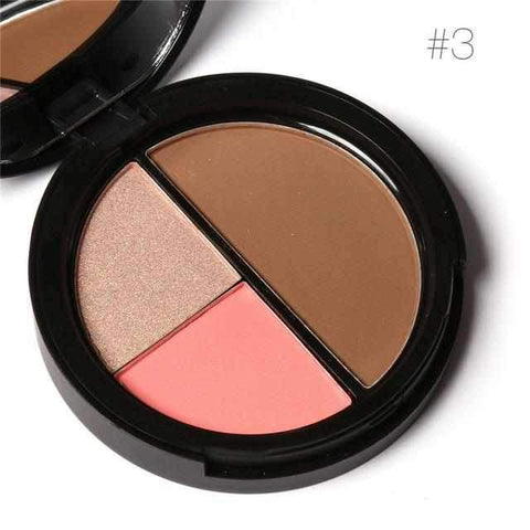 Image of 3 Colors Bronzers & Highlighters Powder