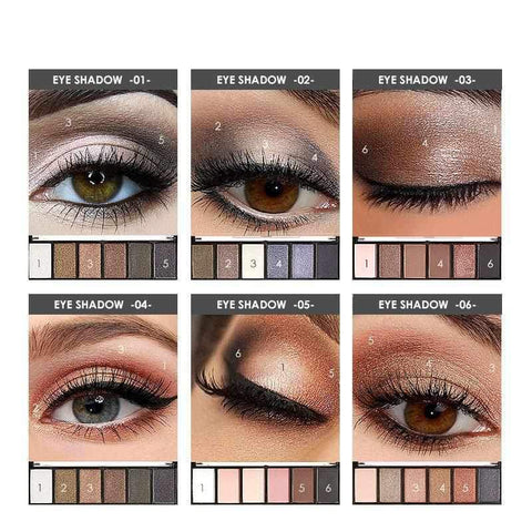 Image of 6 Colors Eyeshadow Smokey