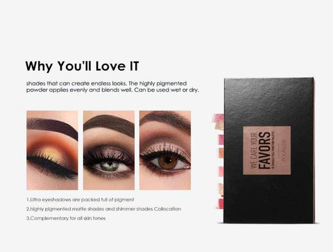 Image of FAVORS 18 Colors Glitter Eyeshadow