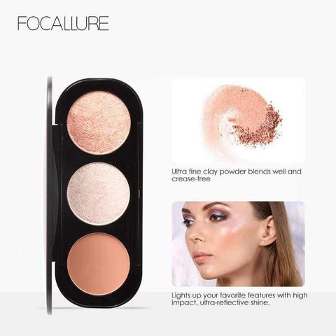 Image of New 3 Colors - Blush&Highlighter Palette