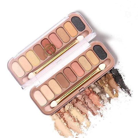 Image of 9 Colors Palette Eyeshadow With Brush
