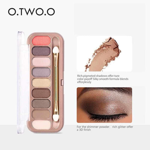 Image of 9 Colors Palette Eyeshadow With Brush