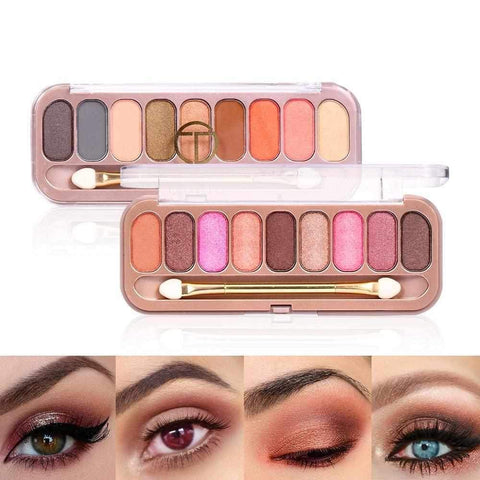 Image of 9 Colors Palette Eyeshadow With Brush