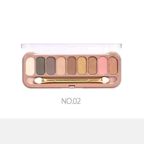 Image of 9 Colors Palette Eyeshadow With Brush