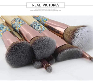 12pcs Set Bamboo Make Up Brush