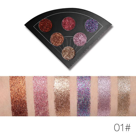 Image of 6 Colors Fan Shaped - Eyeshadow Palette