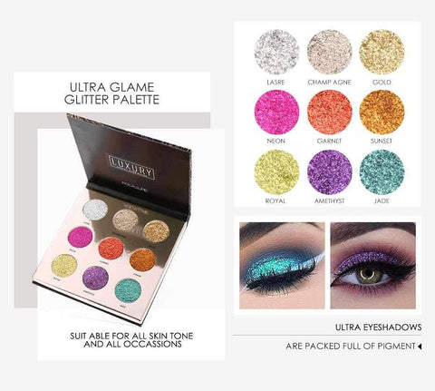 Image of LUXURY 9 Colors Eyeshadow Palette