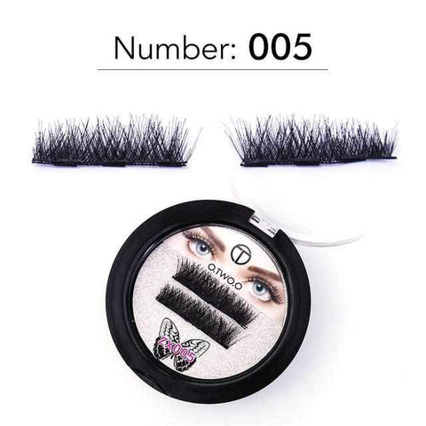 Image of 4pcs/Pair Magnetic Eyelashes 3D