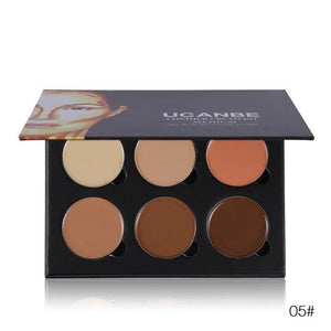 6 Colors 3D Face Concealer Palette