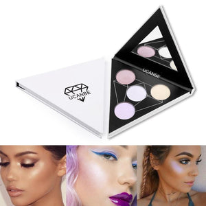 4 Colors - Triangle Glitter Eyeshadow Palette