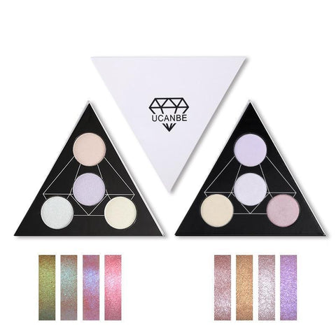 Image of 4 Colors - Triangle Glitter Eyeshadow Palette