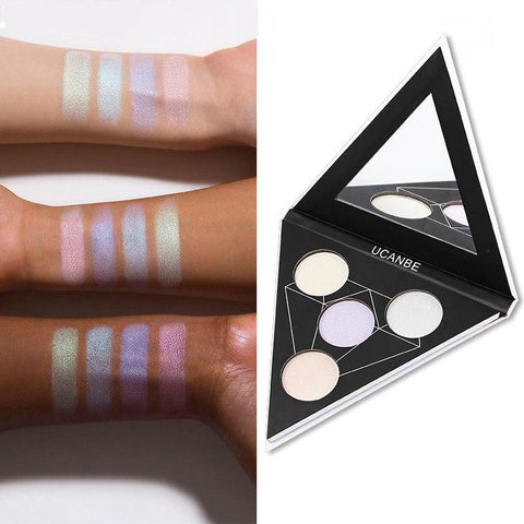 Image of 4 Colors - Triangle Glitter Eyeshadow Palette