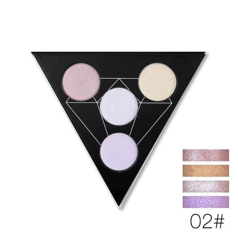 Image of 4 Colors - Triangle Glitter Eyeshadow Palette