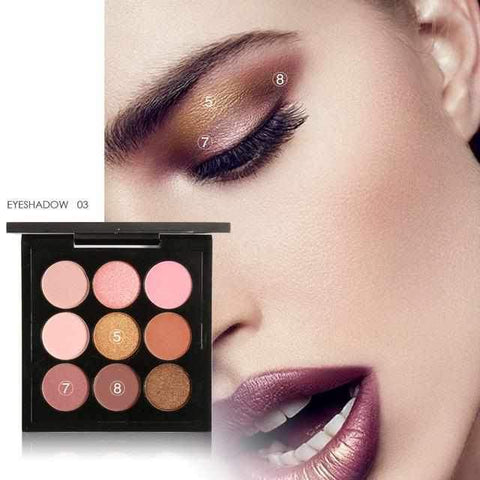 Image of 9 Colors Shimmer-Matte Pigment