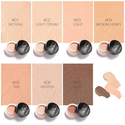 Image of 7 Colors Full Coverage Concealer Cream Makeup Primer