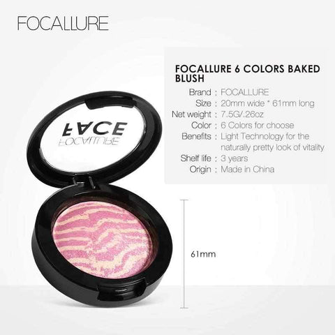 Image of 6 Colors Natural Face Pressed Blush BUY 2 GET 1 FREE