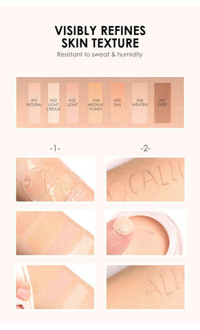 Image of 7 Colors Full Coverage Concealer Cream Makeup Primer